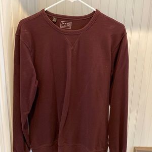 Jachs - Alberta Varsity Crew, Medium, Burgundy